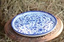 Blue pottery Pizza Tray - Duplicate IMG # 1