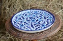 Blue pottery Pizza Tray IMG # 1