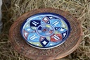 Blue pottery Pizza Tray IMG # 1