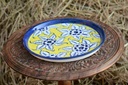 Blue pottery Pizza Tray - Duplicate IMG # 1