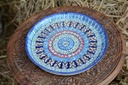 Blue pottery Pizza Tray - Duplicate IMG # 1