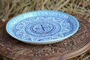 Blue pottery Pizza Tray - Duplicate IMG # 1