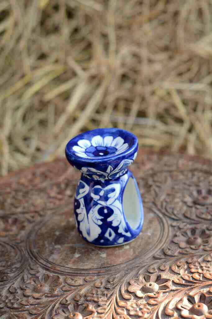 Blue Pottery Fragrance Oil Burner - Duplicate IMG # 1