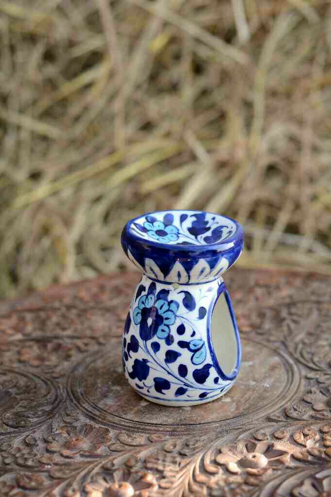 Blue Pottery Fragrance Oil Burner - Duplicate IMG # 1