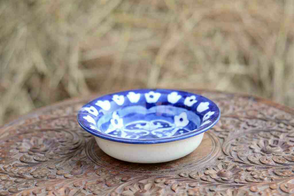 Blue Pottery Bowl IMG # 1