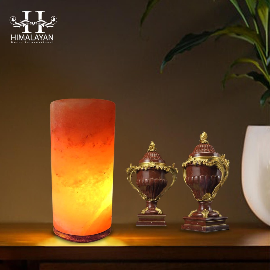 Himalayan Salt Lamp Cylinder Shape (Large)
