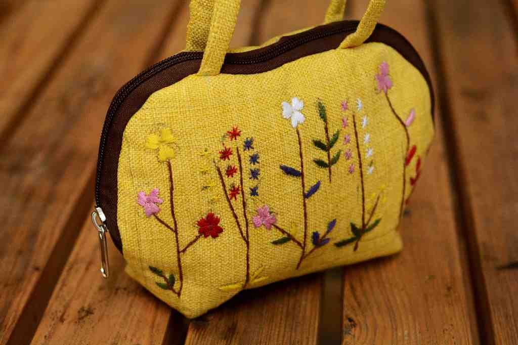 Hazara Phulkari Embroidered Handbag IMG # 1