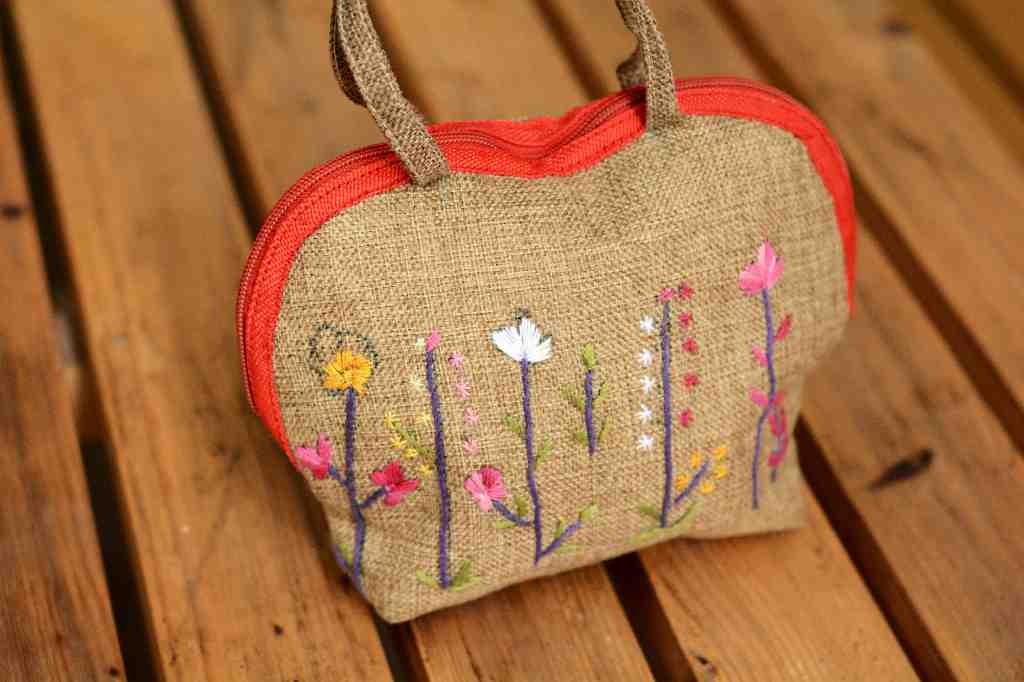Hazara Phulkari Embroidered Handbag IMG # 1