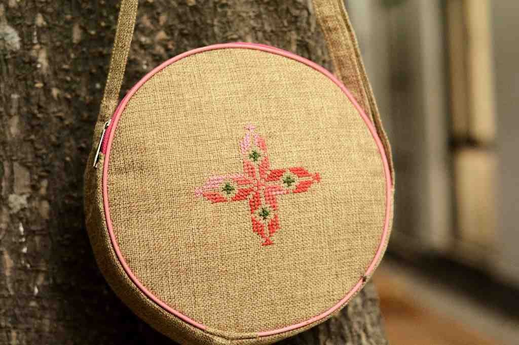 Hazara Phulkari Embroidered Handbag - Duplicate IMG # 1