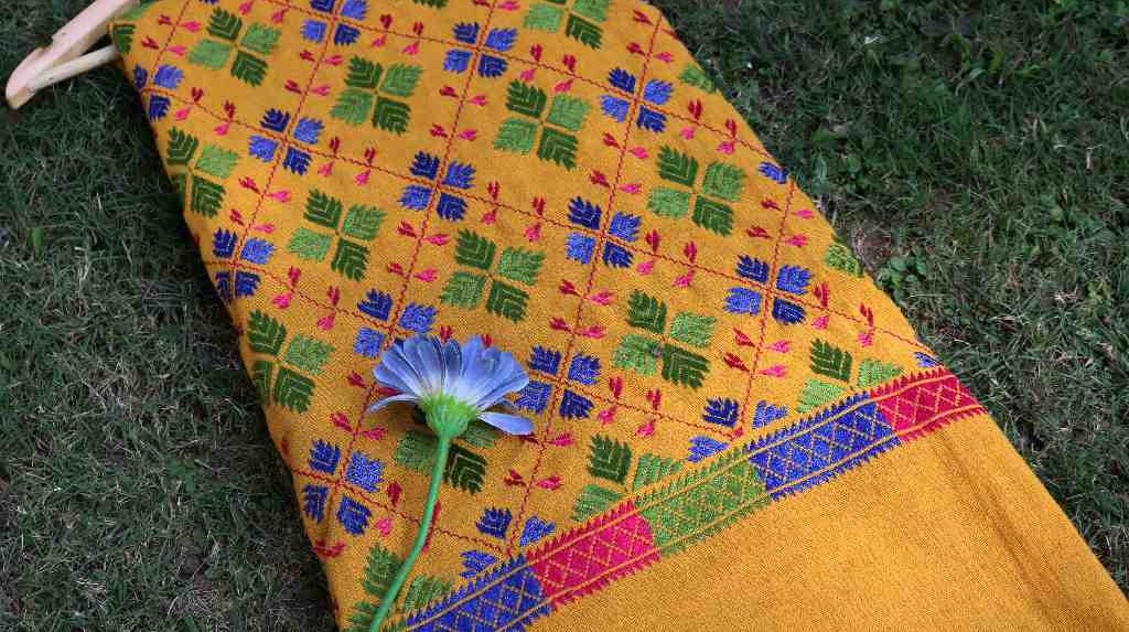 Embroidered Phulkari Shawl - - Duplicate IMG # 1