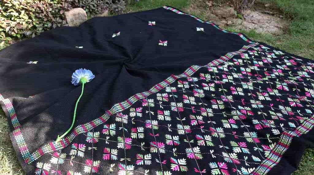 Embroidered Phulkari Shawl  IMG # 1