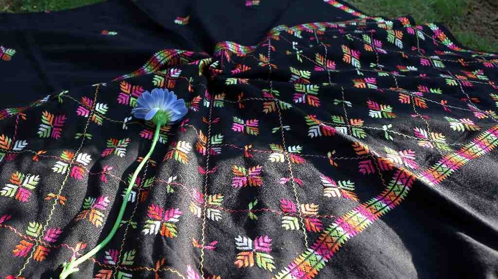 Embroidered Phulkari Shawl - - Duplicate IMG # 2