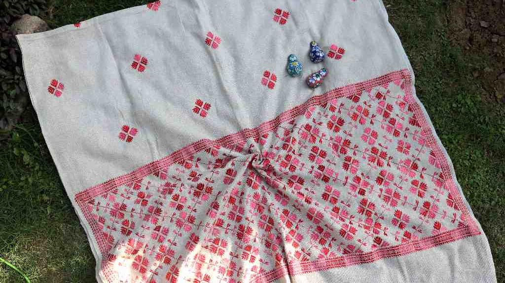 Embroidered Phulkari Shawl - Duplicate IMG # 1