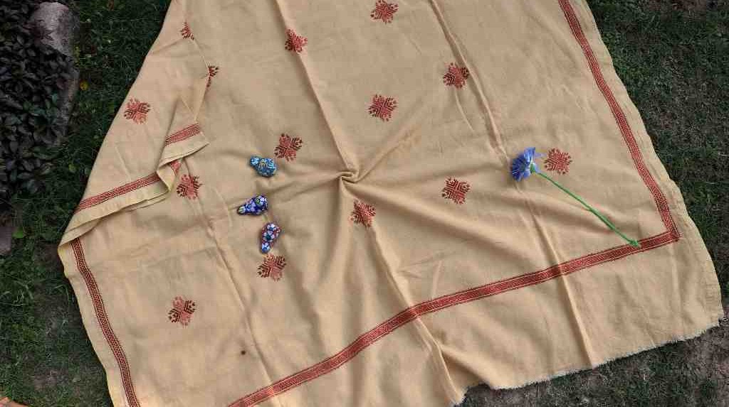 Embroidered Phulkari Shawl - Duplicate IMG # 1