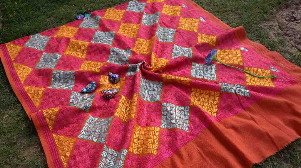 Embroidered Phulkari Shawl IMG # 2