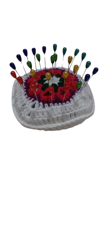 Handcrafted Crochet Pin Cushion – Ideal for Hijab & Scarf Pins