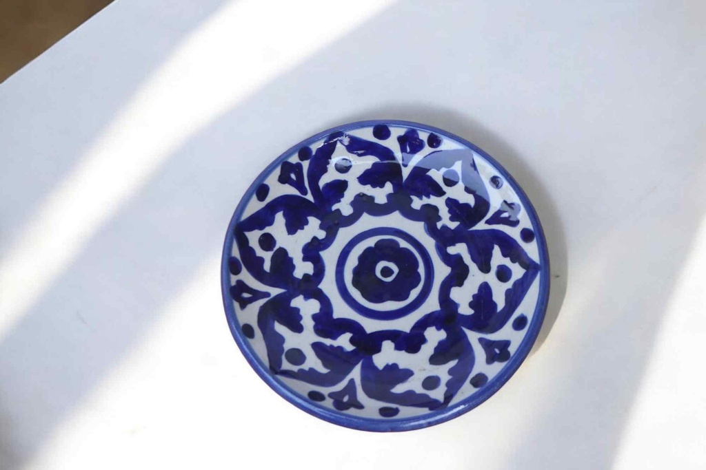 Blue Pottery Plate