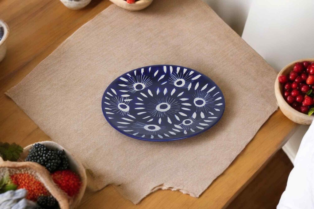 Blue Pottery Medium Plate