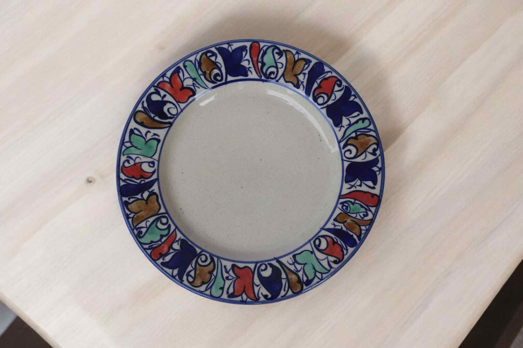 Blue Pottery Large Plate