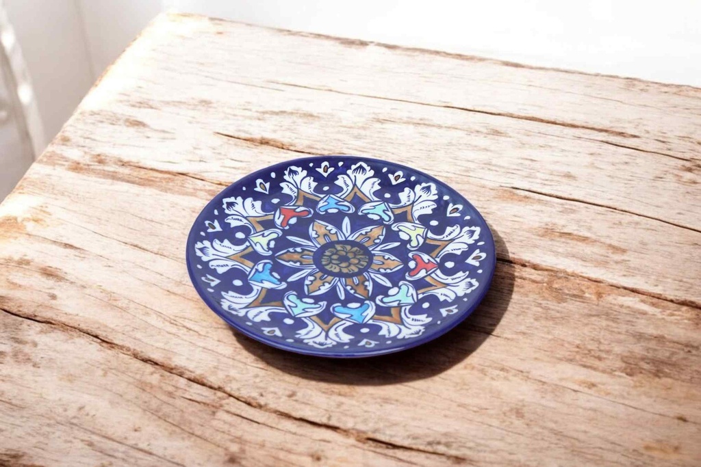 Blue Pottery Large Plate