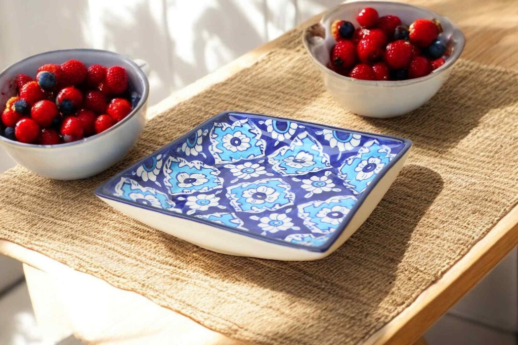 Blue Pottery full Plate