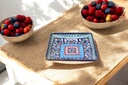 Blue Pottery Square Dish