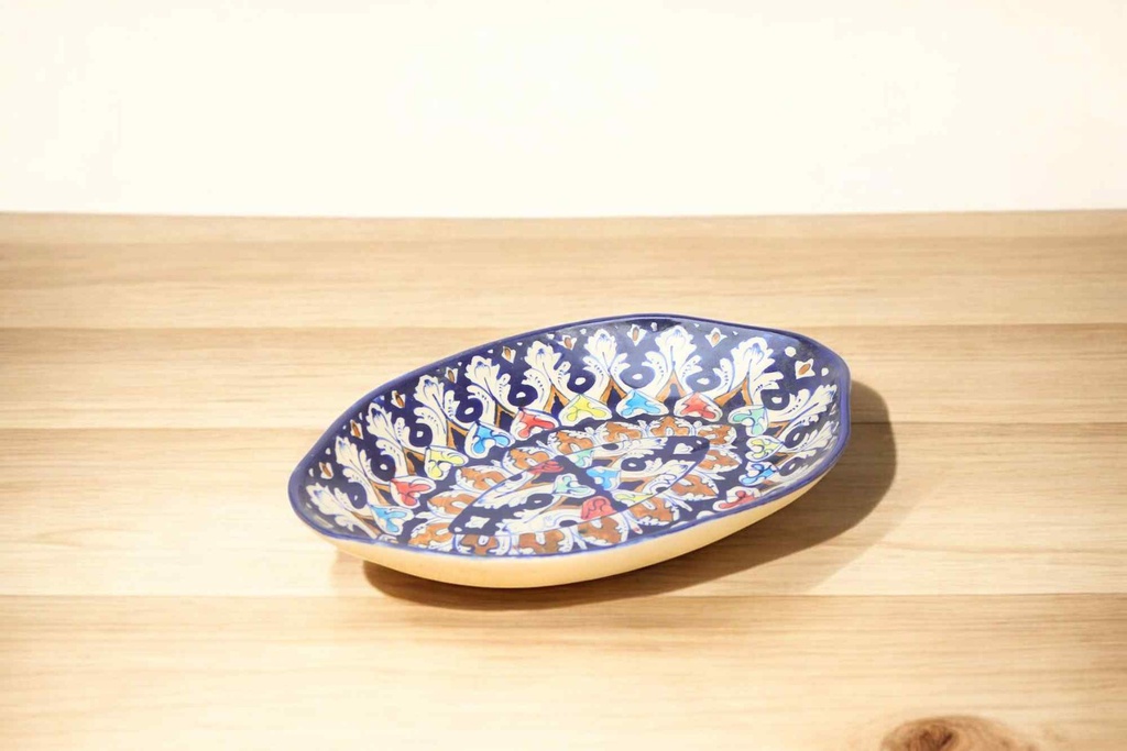 Blue Pottery Rice Dish