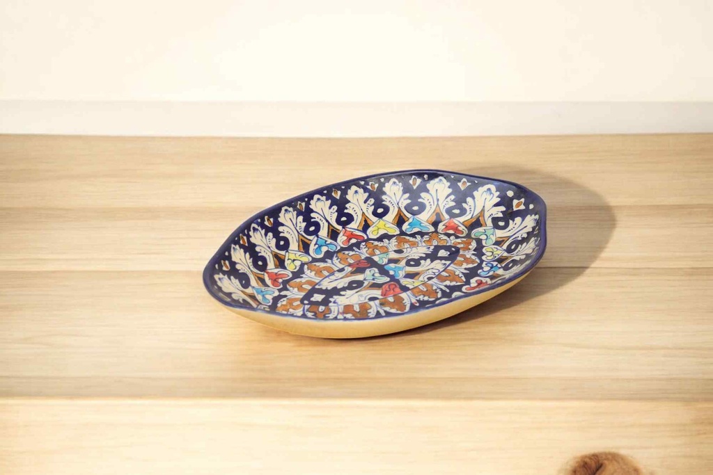 Blue Pottery Rice Dish
