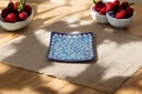 Blue Pottery Square Plate