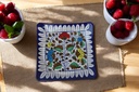 Blue Pottery Square Plate