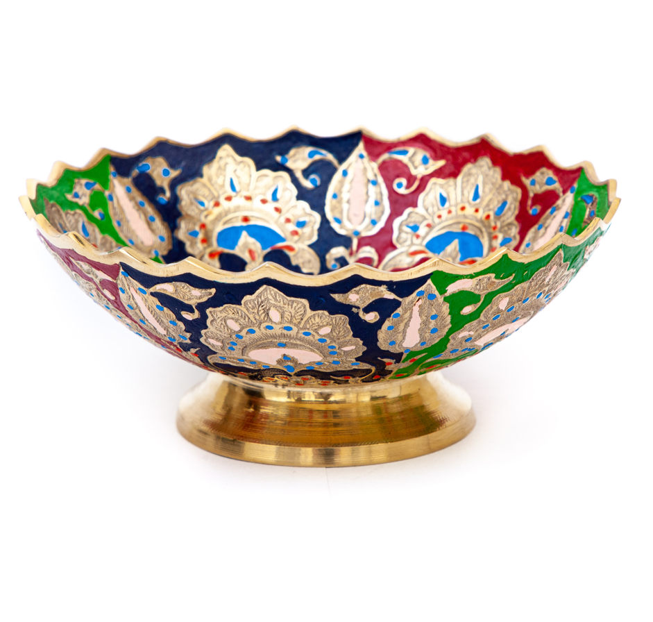 Vibrant Enamel Bowl