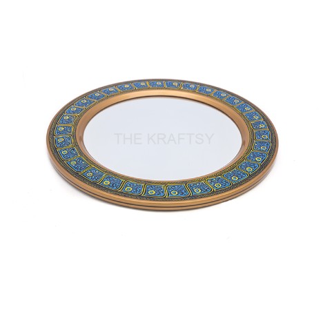 Golden Blue Harmony Mirror