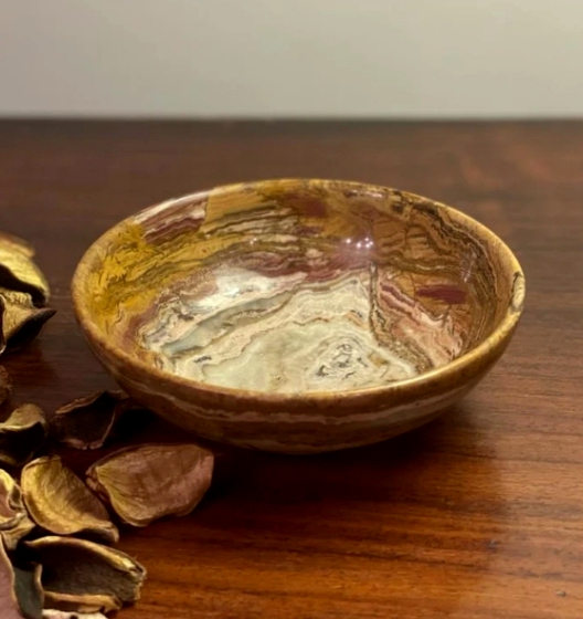 Marble onyx bowl