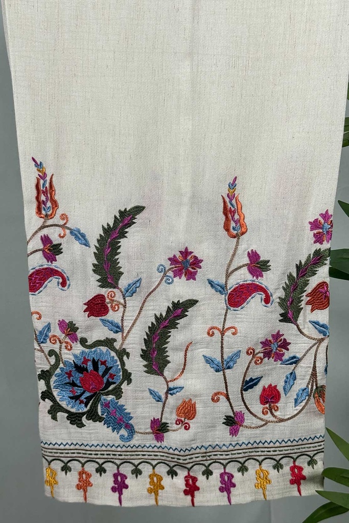 Extra image for EMBORIDERD PANTS(OFF WHITE)