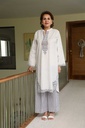 Extra image for White Cutwork Suit