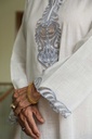 Extra image for White Cutwork Suit
