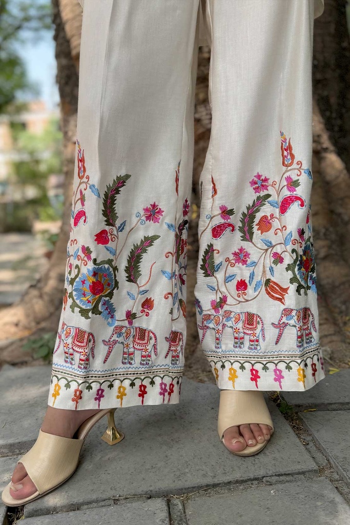 Extra image for EMBROIDERED COLOURFULL PANTS