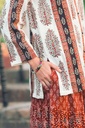 Extra image for Crimson Red Ajrak Skirt