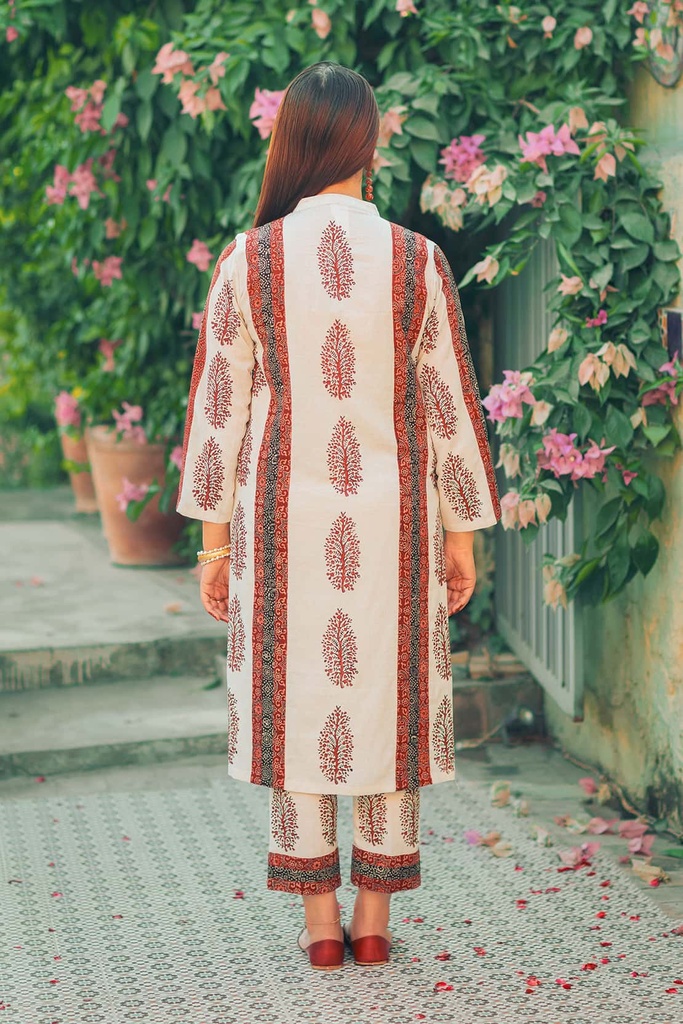 Extra image for AJRAK BLOCKPRINT SUIT