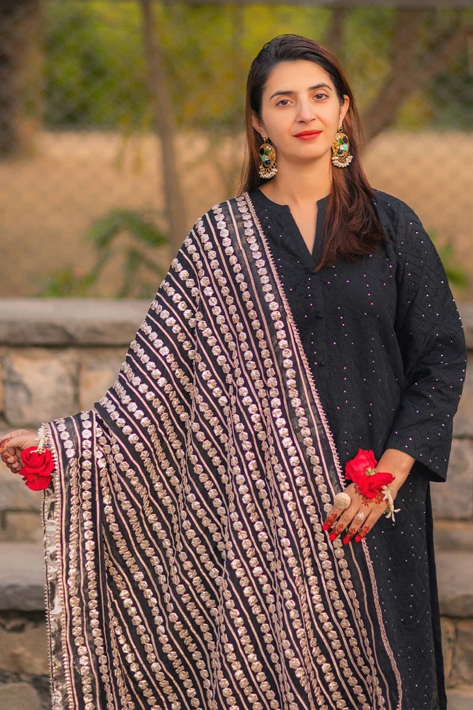 Extra image for BLACK GOTTA DUPATTA