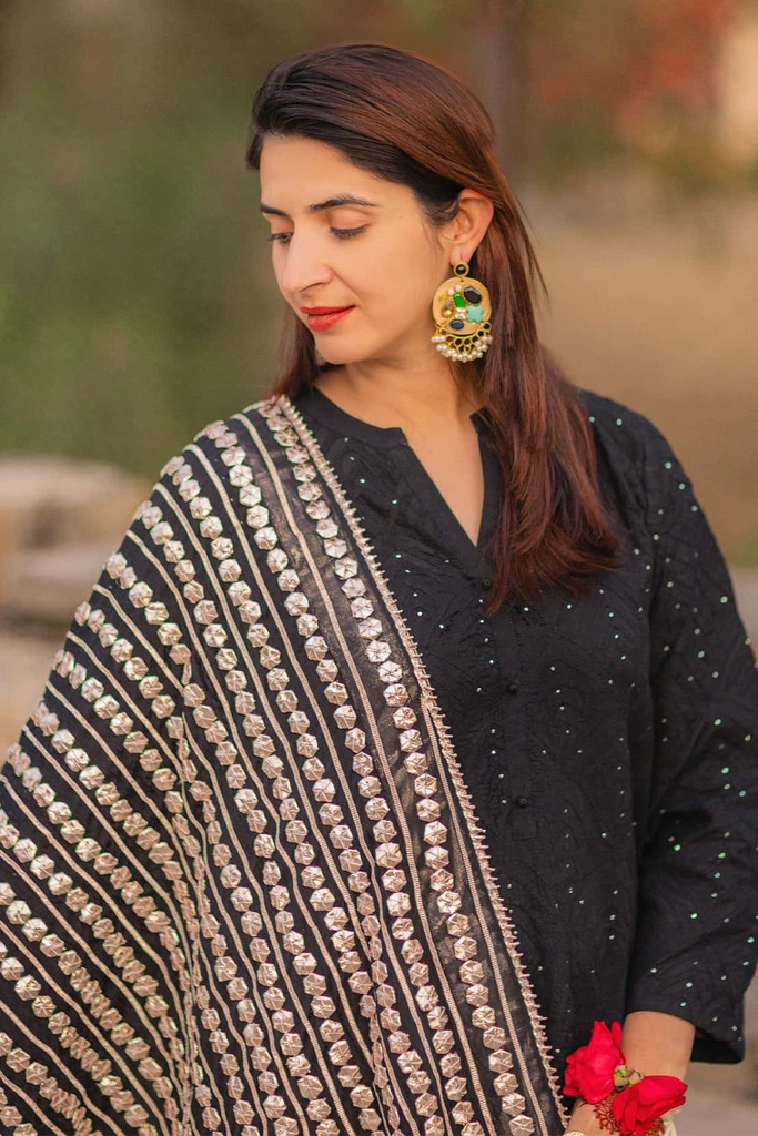 Extra image for BLACK GOTTA DUPATTA