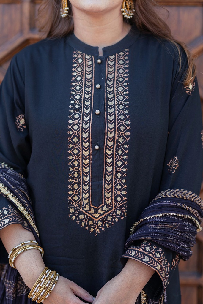 Extra image for BLOCK PRINT KURTA GHARARA SUIT