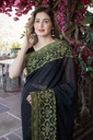 Extra image for Applique Ajrak Saree