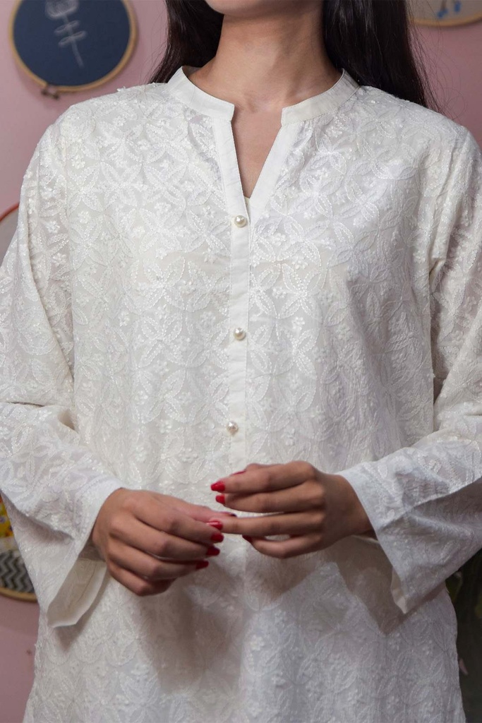 Extra image for Daisy Embroidered Kurta