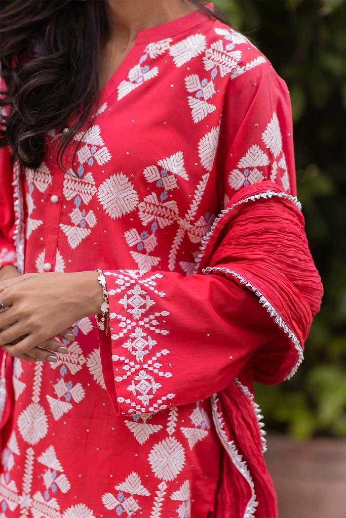 Extra image for Rouge Hand-Embroidered Kurta