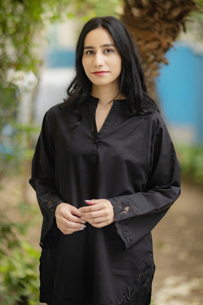 Extra image for Black Cutwork kurta