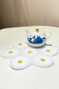 Extra image for YELLOW EMBROIDERED TABLE MAT