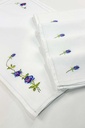 Extra image for Blue Embroidered Mats Set