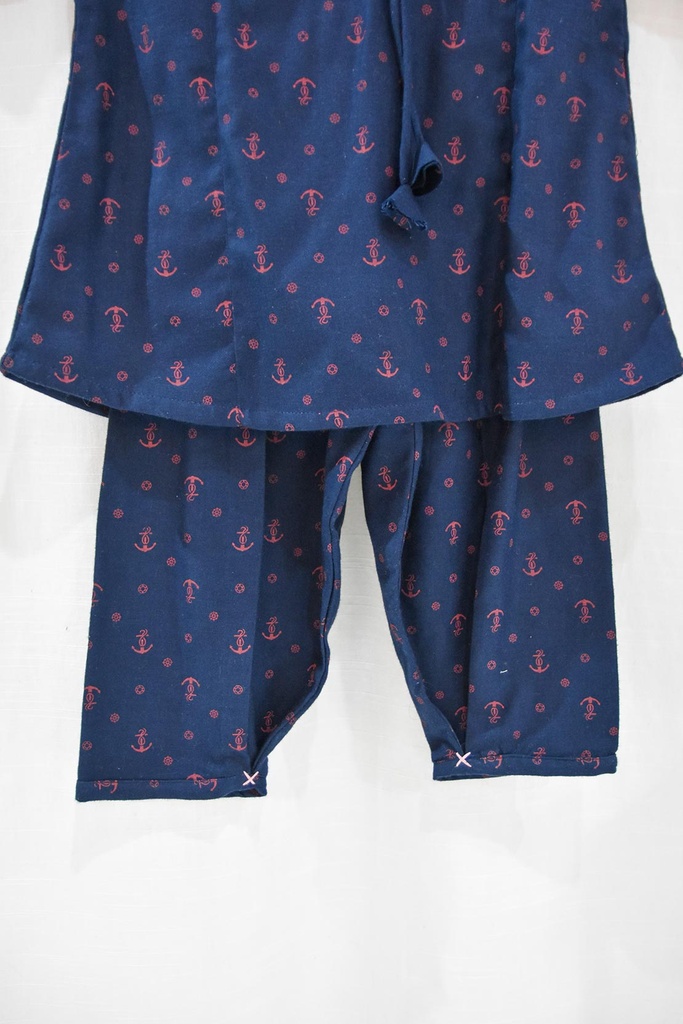 Extra image for Navy Embroidered Suit