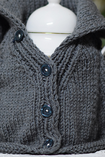 Extra image for Collar Tea Cosy - Grey